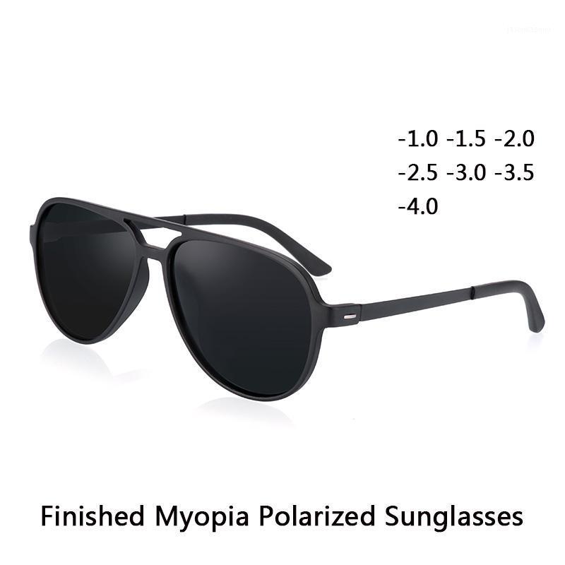 Myopia Lunettes de soleil Diopère Verres de soleil sur ordonnance polarisée pour les hommes myopiques SPH Cyl Myopic nuances