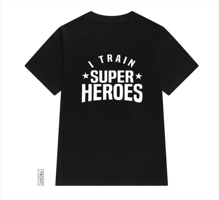 

i train superhero teachers mens t shirts and women casual funny lady yong girl tee 5 colors drop ship, White;black