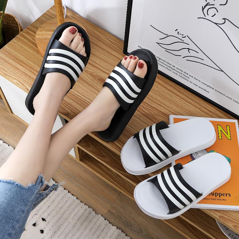

Slippers For Women And Men 2021 Spring Shoes Summer Fashion Home Wear Korean Couple Sandals Man Woman, White