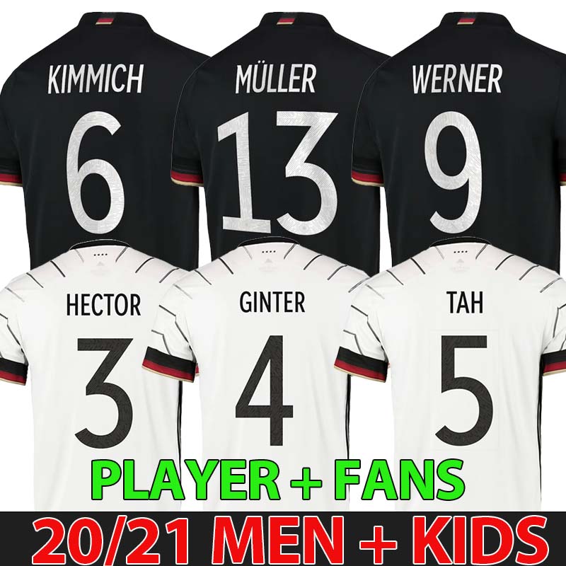 

Germany soccer jersey HUMMELS GNABRY WERNER DRAXLER REUS MULLER European Cup football shirt uniforms custom 2021 men+kid kit, Black;yellow