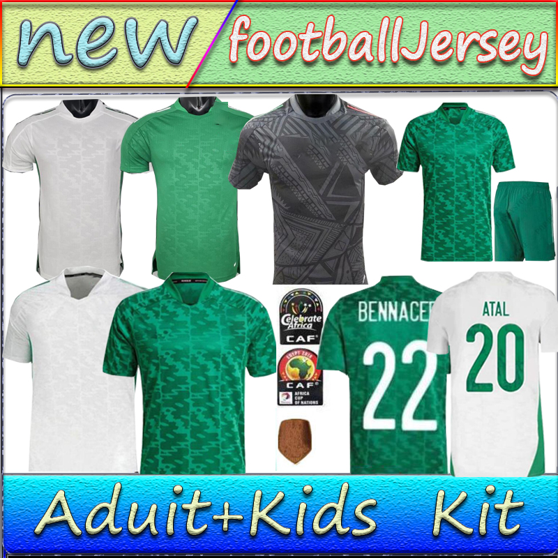

Fans player version 2021 Africa Cup Algeria #7 MAHREZ Soccer Jersey 20/21 Home FEGHOULI BRAHIMI BELAILI BOUNEDJAH Maillots de football Shirt, Black;yellow