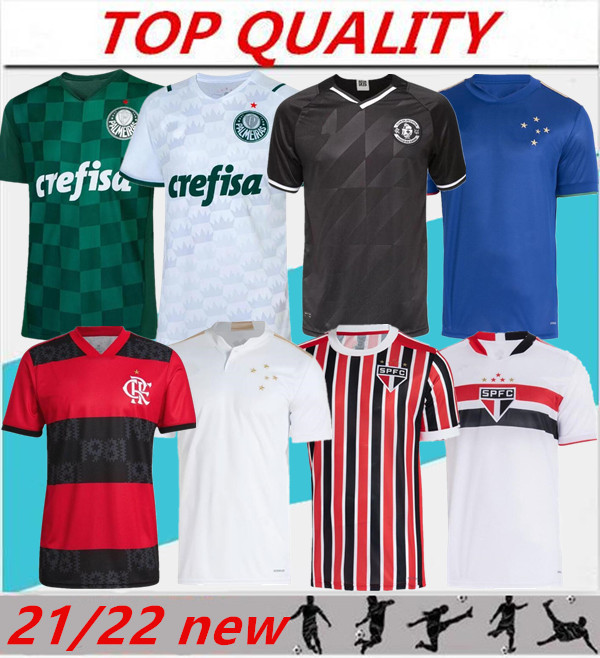

Men 2021 2022 Flamengo soccer jersey São Paulo football shirts 21/22 maillot de foot Fluminense Santos camiseta de fútbol, Black;yellow