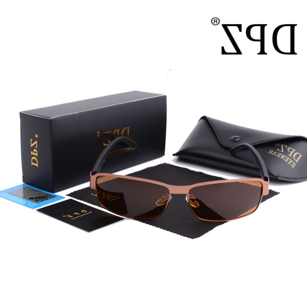 

sunglasses Fashionable sun frames for Vintage Polaroid Lens Men Male Sunglasses Designer Polarized Eyewear Accessories with original case Nice, Black