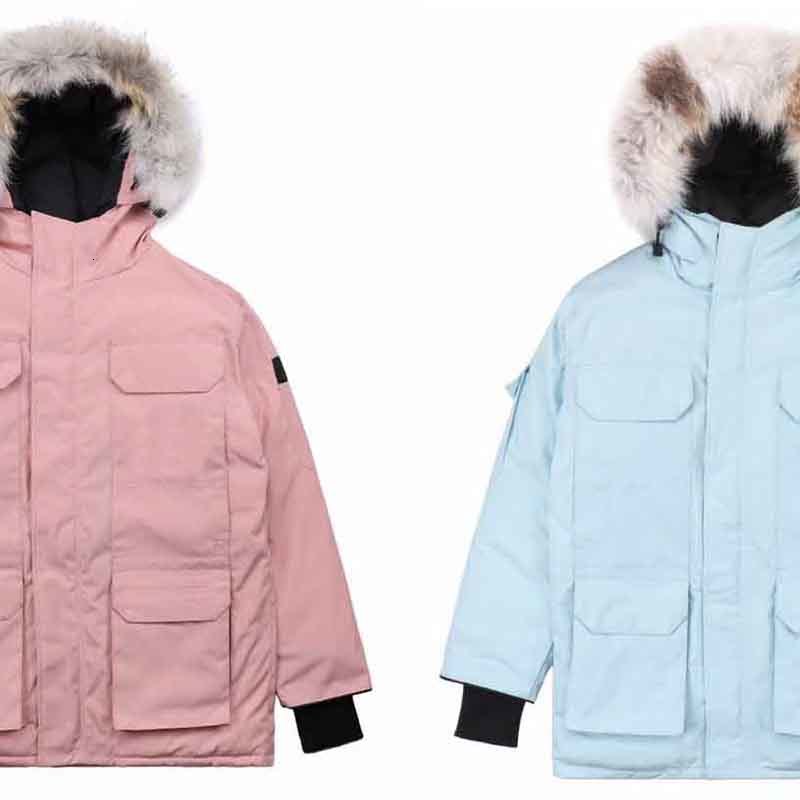 

winter coat the jacket men's warm outdoor down 90% windproof and waterproof fashion real wolf fur, Black