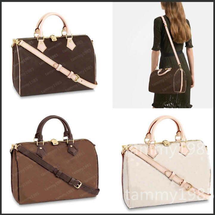 

30cm Old flower Fashion Handbags Purse Classic women's Messenger bag shoulder bags Crossbody Totes Boston travel Us warehouse, White grid