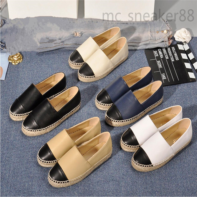 

2021Fashion Handwork Womens Espadrilles Fisherman Sheep Leather Shoe Casual Women Sneakers Ladies Flat Slip-On Dress Shoes size 35-42, Black