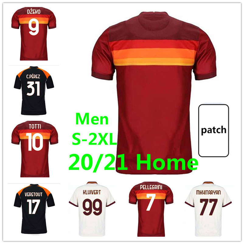 

2020 Roma Home away soccer Jerseys kit with socks 20 /21 DZEKO PEROTTI TOTTI DE.ROSSI Camiseta football Shirt thailand, Third