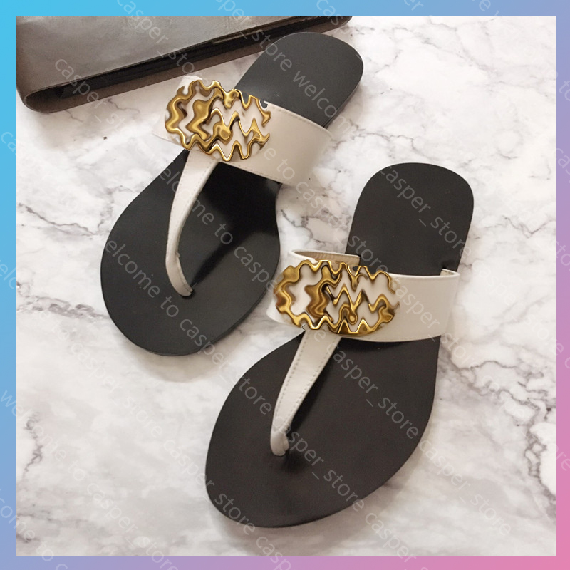 

2021 Low Heel Flat Sandal Women Luxurys Designers Sandals Designers Luxury Girl Slides Sandalias Casual Flip Flops Sizes 35-42 RealLeather, Black