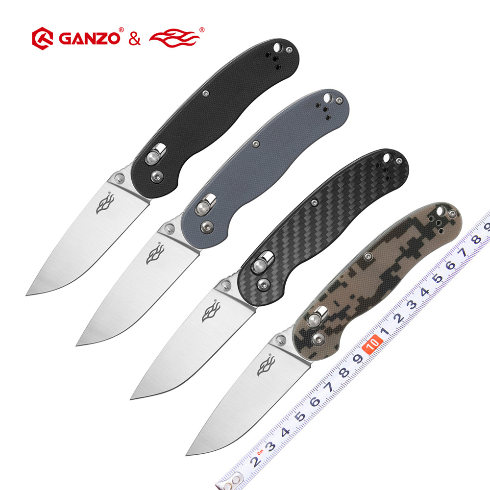 

Firebird FBknife Ganzo FB727S 440C blade G10 or carbon fiber handle folding knife outdoor tactical camping EDC tool Hunting Pocket Knife