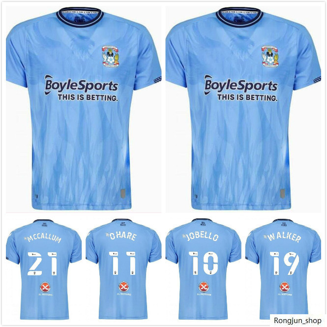 

2021 2022 Coventry City SOCCER Jerseys OSTIGARD JOBELLO WALKER McCallum DA COSTA HAMER 21 22 Home Blue FOOTBALL ShirtS
