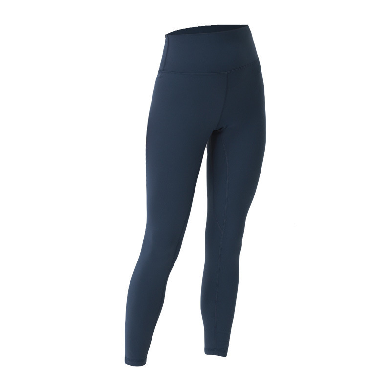 

tracksuits luxury wearlulu yoga double sided brushed align high waist nude pants pant's fitns jogging sports suit, Gray