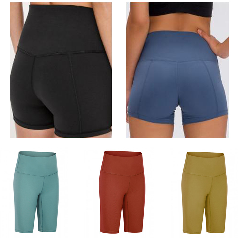 

leggings yoga lu women shorts designers womens align workout gym wear lulu 32 68 solid color sports elastic fitness lady overall tights shor, White;black