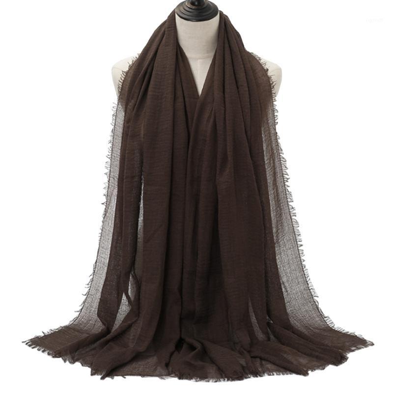 

Scarves 2021 Crinkle Cotton Hijab Scarf Women Solid Tippet Shawl Wraps Large Headscarf Foulard Femme Echarpe Bandanas Gaban Mujer Szalik, Blue;gray
