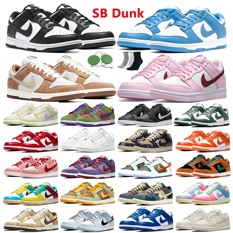 

With Sock&Tag SB Dunk men women low trainers shoes UNC Black White Medium Curry Kentucky Syracuse What The Paul TS Free 99 Candy Cheetah fashion sports sneakers, #26 tropical twist