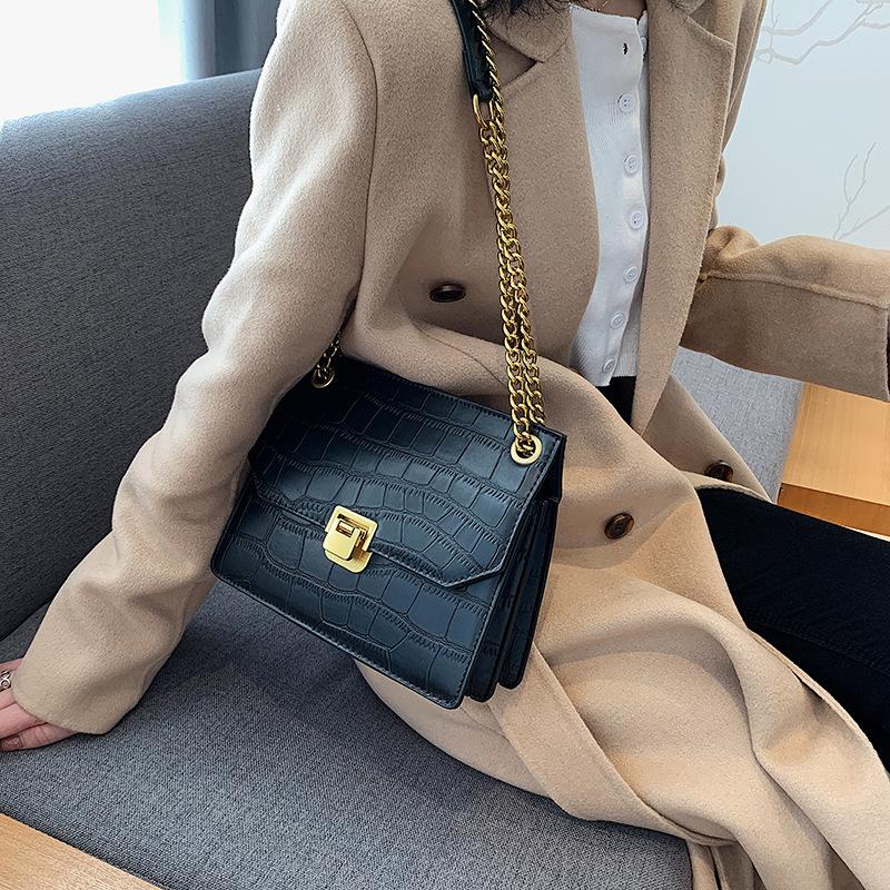 

Evening Bags Retro Small Bag Female 2021 Trendy Fashion One-shoulder Underarm Net Celebrity Messenger Square