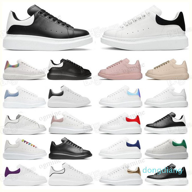 

Designer-Fashion Men Shoe Women Leather Lace Up Platform Oversized Sole Sneakers White Black mens womens Luxury velvet suede Casual Shoes, 23 35-40
