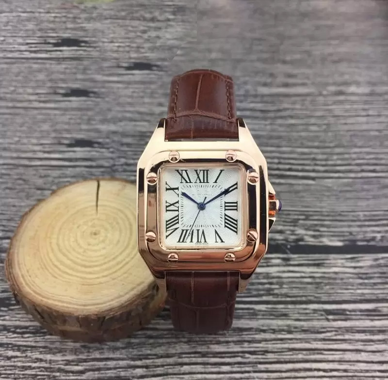 

luxury women watch 32mm Fashion Women Dress Watches Square case Leather Strap Relogio Feminino Lady Automatic Wristwatch