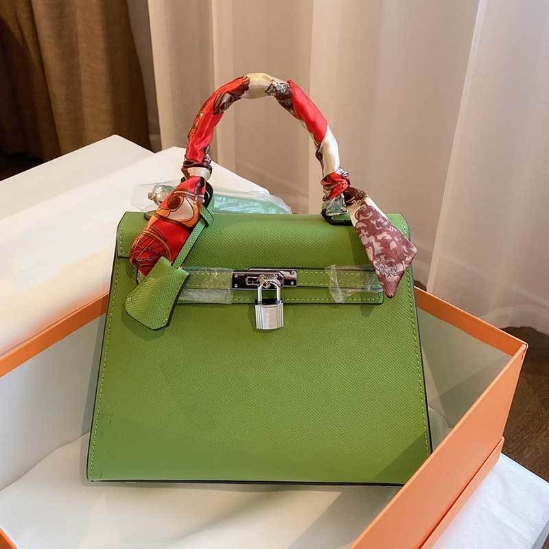 

Designer Handbags Bag Ladies Shoulder Herme Kellys Crossbody Bag Tote Handbag Classic Genuine Leather Bag Silver Clasp Large Capacity Long Detachable Bb{category}