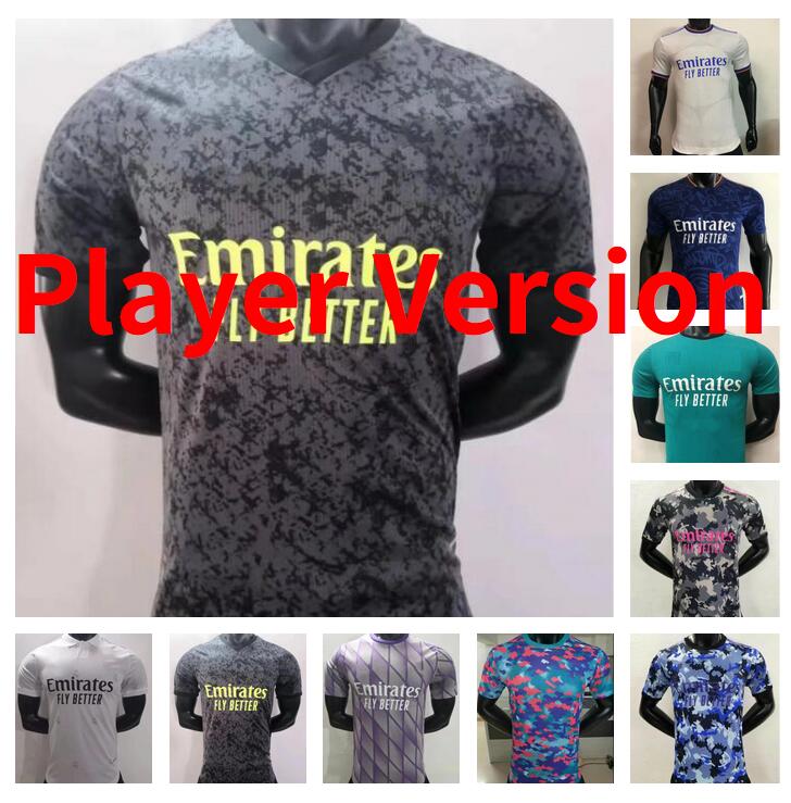 

21 22 Player Version ALABA CAMAVINGA Soccer Jersey 2021 2022 Away HAZARD KROOS ASENSIO MODRIC MARCELO ISCO Football shirt