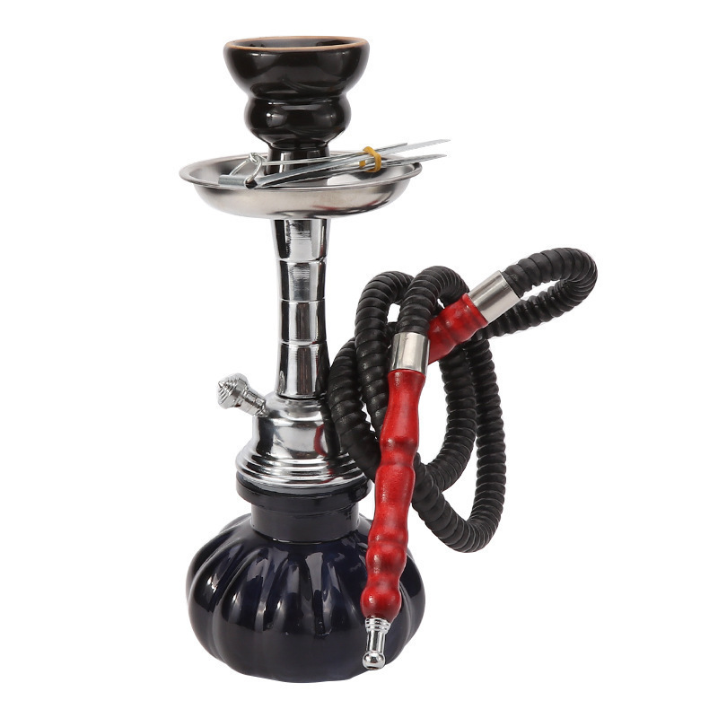 

Arabic shisha bar hookah big smoke medium double tube water pipe somking accessories