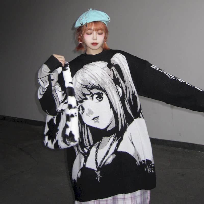 

Men's Hoodies & Sweatshirts 2022 Spring Autumn Graphic Pullovers Velvet Loose Long Sleeve Korean Punk Shirts For Women Oversized Tops Print, Black