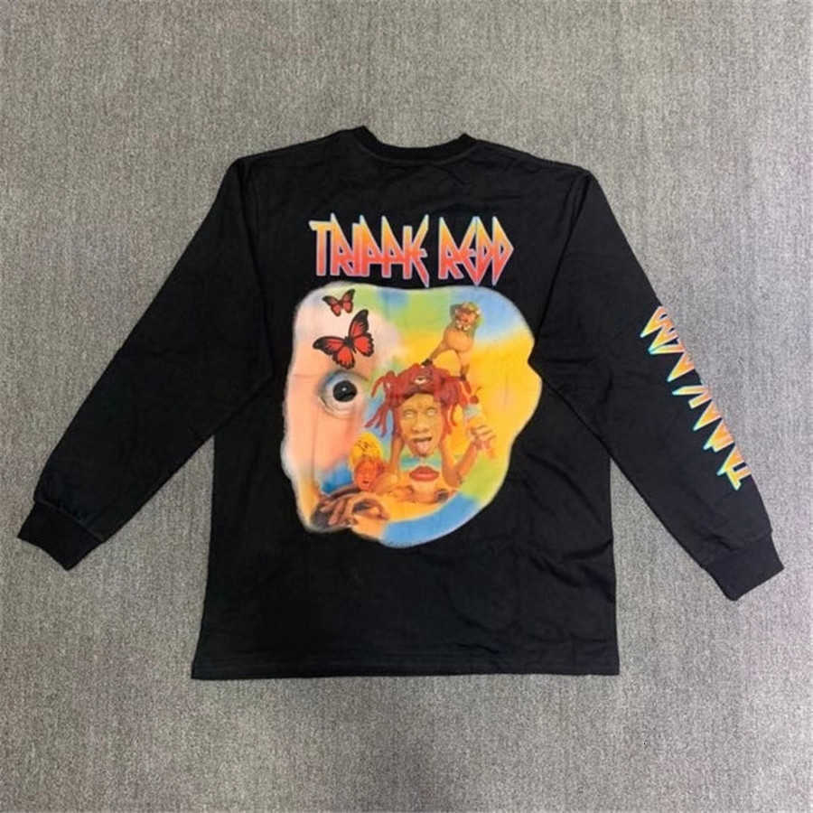 Men&#039;s T-Shirts Long Sleeve Trippie Redd 1400 Life a Trip Limite t Shirt Women Men 1:1 High Quality Sweatshirts T-shirt Tees OBT5-image-703993633