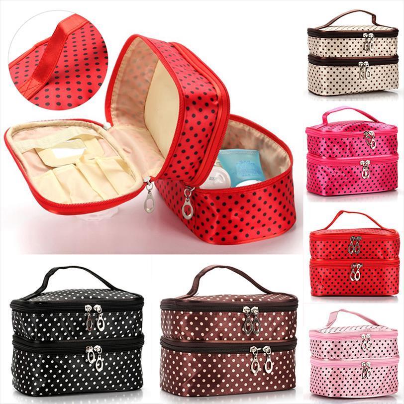 

double layer makeup artist toilet cosmetic bags necessaire women organizer beauty case toiletry kit travel necessaries