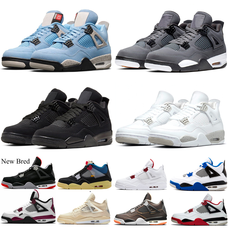 

2022 Boots Basketball Shoes men women 4s Black cat White Oreo University blue Alternate Motorsport cactus jack Fire Red Cement mens sneakers, 16