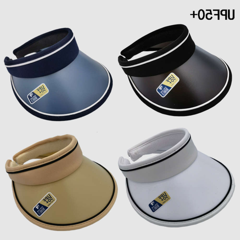 

Sun hat Empty top men women Korean Pu and UV protection UPF50 + sun hat for cycling, Blue;gray