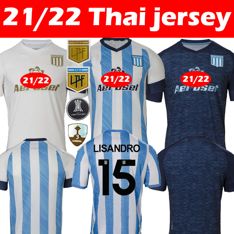 

2021 Racing Club Soccer Jerseys Camisetas Tomás Chancalay FERTOLI CHURRY ROJAS BARBONA CVITANICH Aníbal Moreno 21 22 home away Lorenzo Melgarejo football shirt top