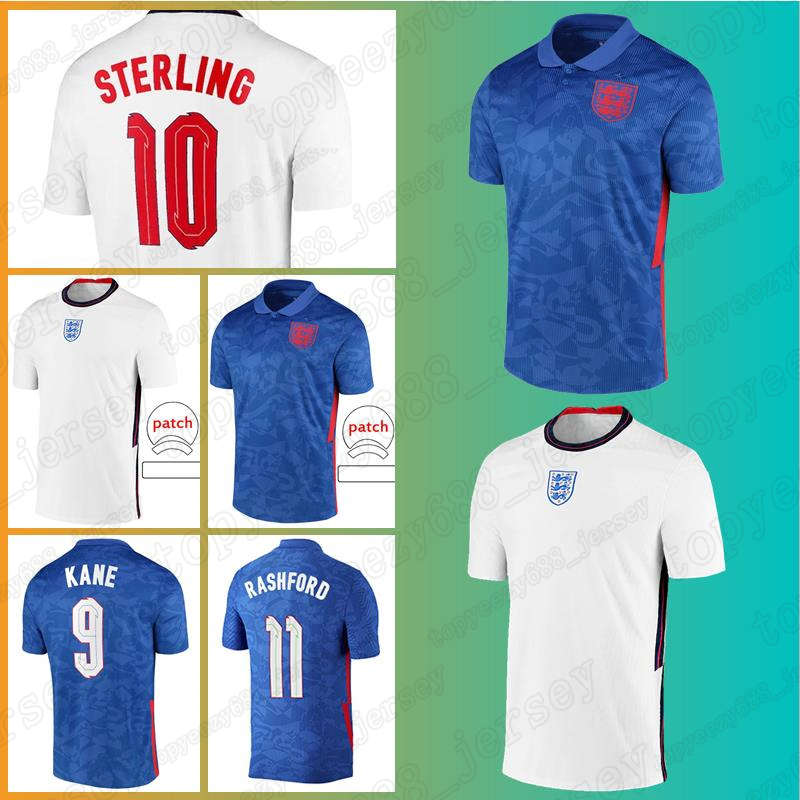 

Thailand quality FODEN football 21/22 England soccer jerseys KANE STERLING RASHFORD MOUNT LINGARD SANCHO CHILWELL 21 22 national shirt men uniform, Black;red