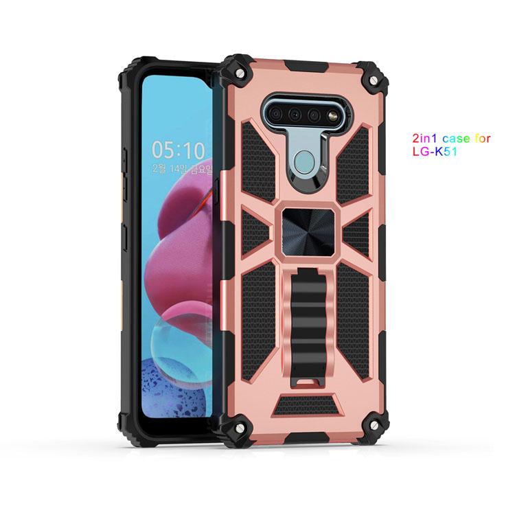 

Phone Cases For LG Aristo 5 K52 Stylo 6 Harmony 4 Hybrid Armor Invisible Kickstand Magnetic Shockproof Back Cover