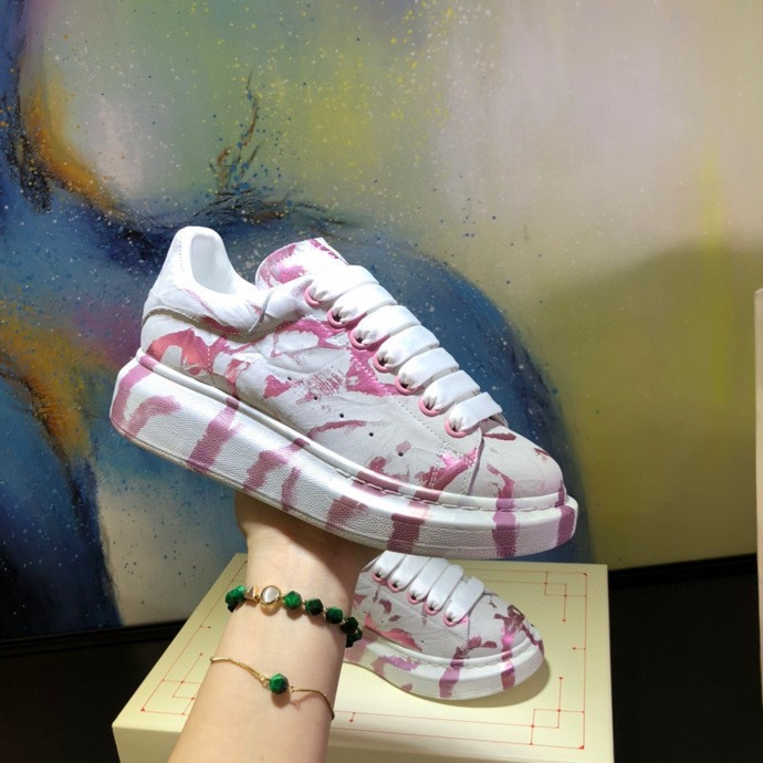 

2021 Women Men Connect Sneakers Shoes Sneakers Ladies Flowers Multicolor Leather Party Wedding Shoes Chaussures, 13