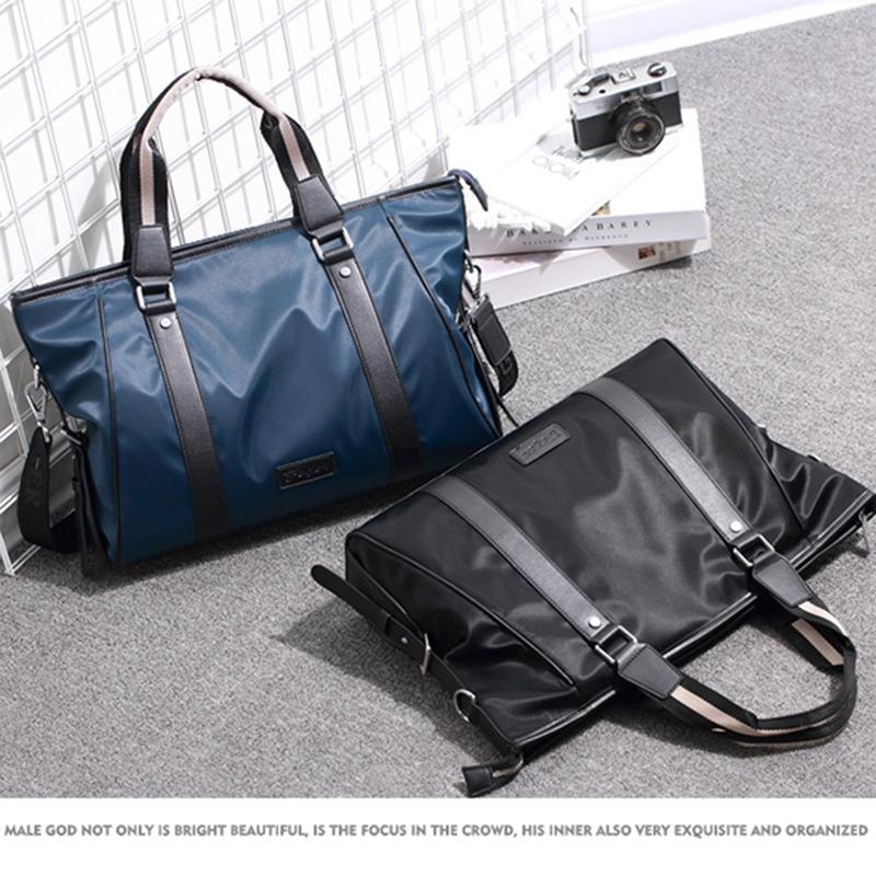 Duffel Bags FEGER Men Handbag Casual Tote Bag Oxford Business Waterproof Shoulder Laptop Briefcase Luxury Handbags Black L-image-702712508