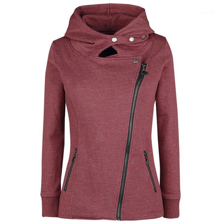 

Men's Jackets 2021 Autumn And Winter Women's Loose Zipper Solid Color Sweater European American Hooded Fleece, Black