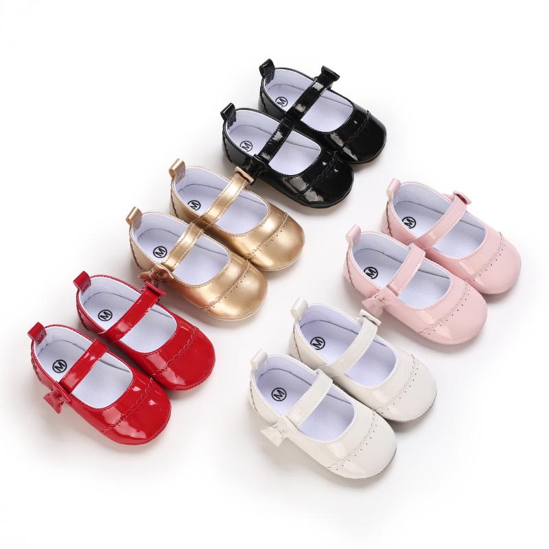 

Athletic & Outdoor Soft Leather Baby Moccasins Shoes Born Rubber Sole First Walkers Lovely Bow Toddler Infant Girls Anti-slip Prewalker, Black