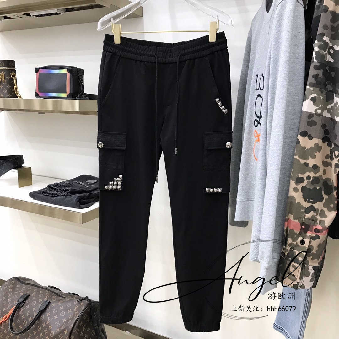 

21 / Crosin Chrome/heartsNew Casual and Fashionable Overalls for Men QT00, Black