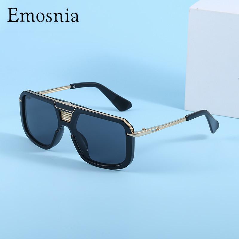 

Sunglasses Emosnia Oversized Square Men 2022 Fashion Designer Unisex Stylish Sun Glasses Retro Travel Eyewear UV400