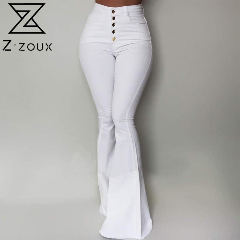 

Women Pants High Waist Flared Single Breasted Trousers Fashion Simple Long Bottomed Autumn 210524, Black