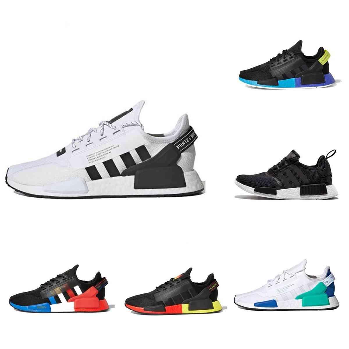 

high quality Nmd r1 v2 mens running shoes White Speckled aqua tones mexico city metallic core black munich oreo green men women outdoor trainers sports sneakers, 36