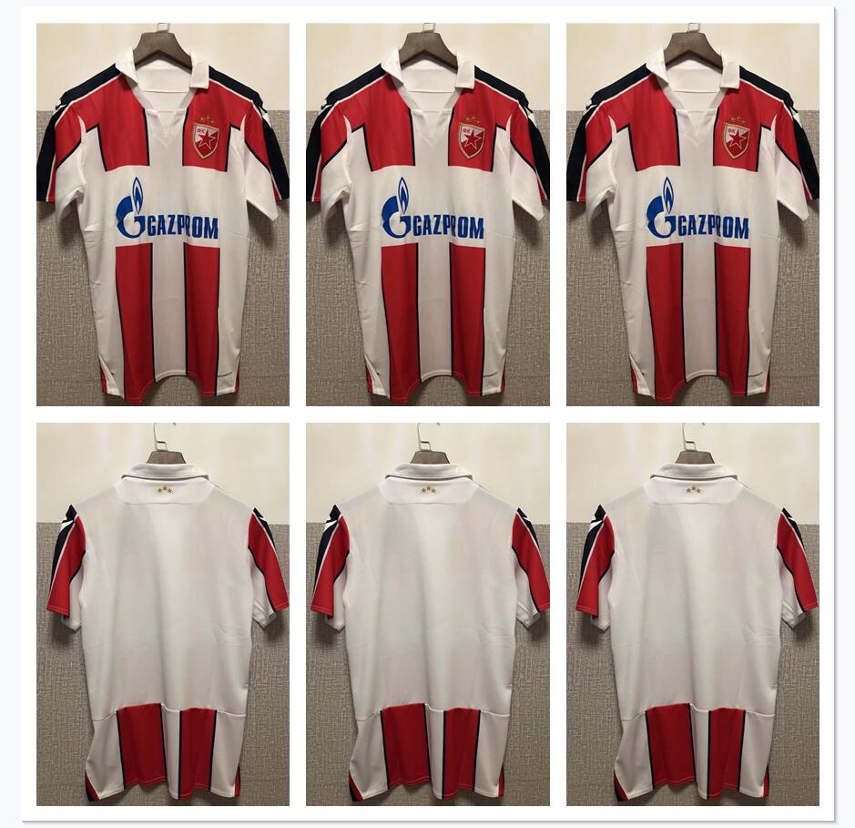 

TOP Classy Red Star Belgrade 21-22 Home soccer Jersey 2021 2022 football shiirts camiseta de fUtbol, White