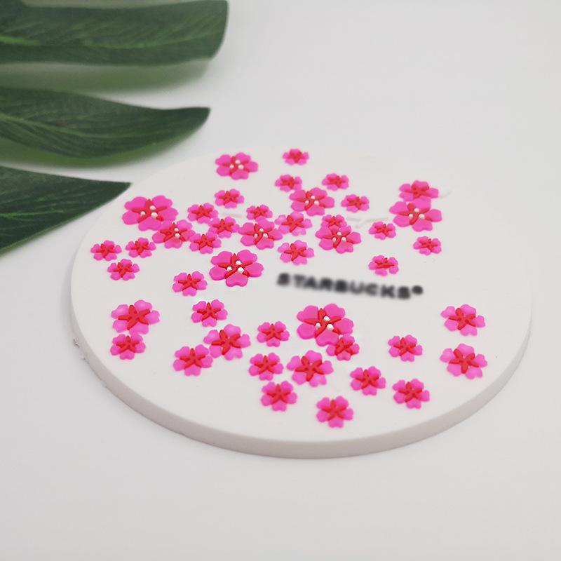 

Starbucks Pink Coaster Thermal Insulation Anti-slip Mat Silicone Mat Water Cup Coffee Mats Various Styles for Choice