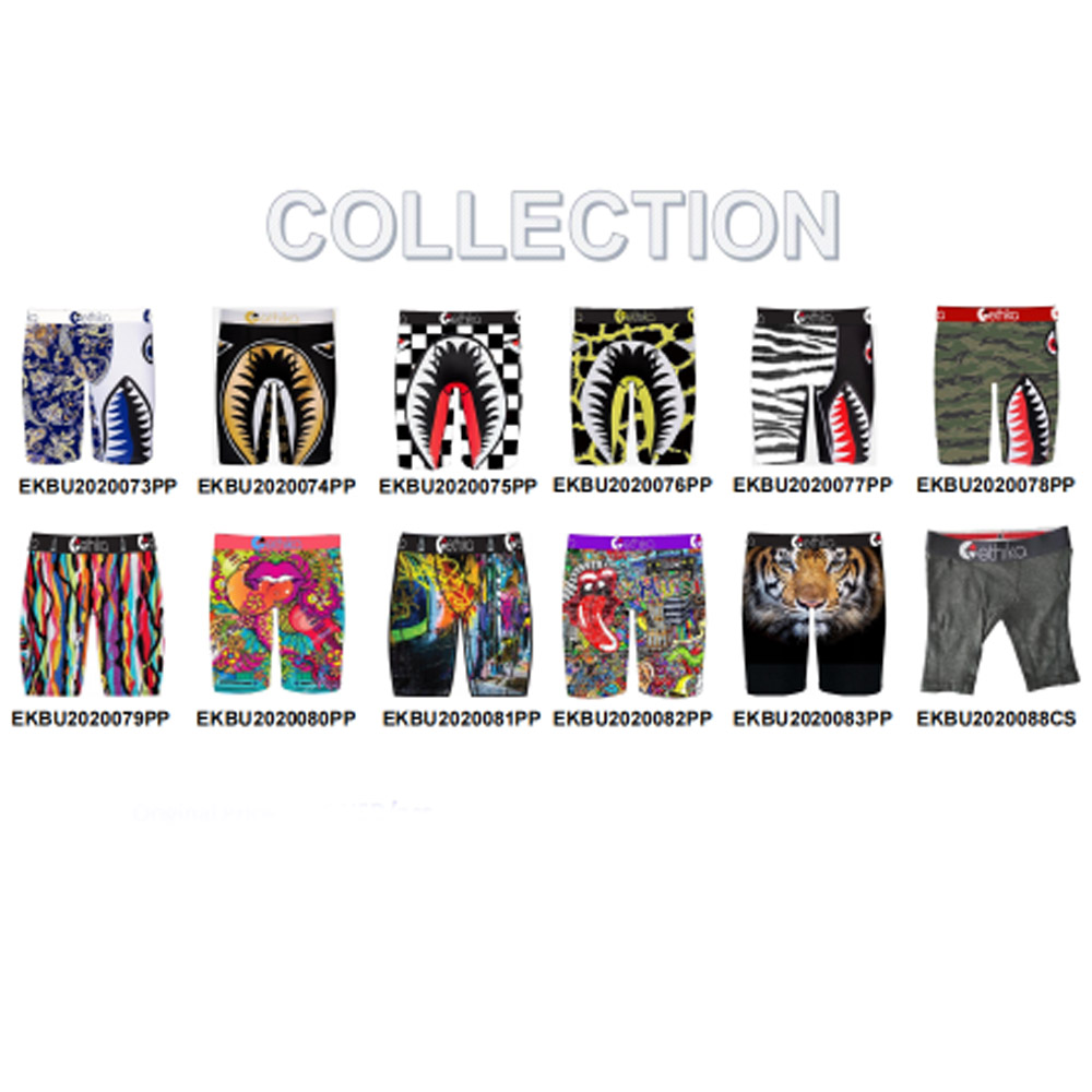 

Boy Underwear Ethika Underpant Fashion Boys Sport Short Boxers Beach Swim Trunks Pants Graffiti Boxer Brief Underpants For Childs, Black;white
