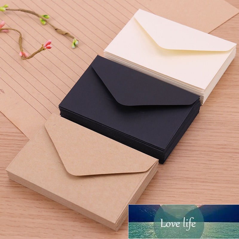 

20PCS Blank Mini Kraft Paper Envelopes Wedding Invitation Envelope Gift Envelope Thank You Card Postcards