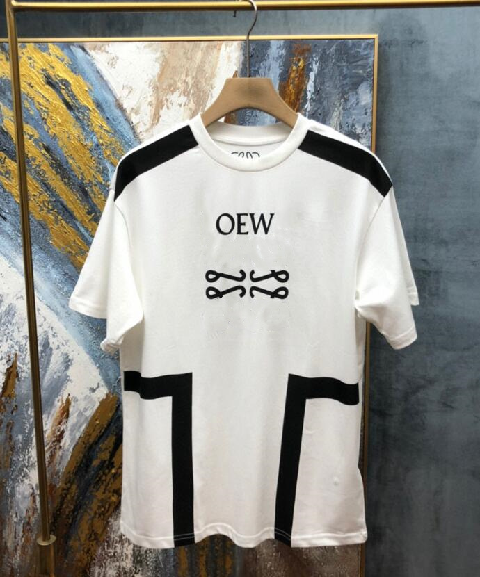 

Men Fashion T Shirts 2021 Trendy Women Tees Tiger Embroidery Tops with Letter Mens Womens Summer Casual Breathable Clothing Asian Size#E1287, White;black