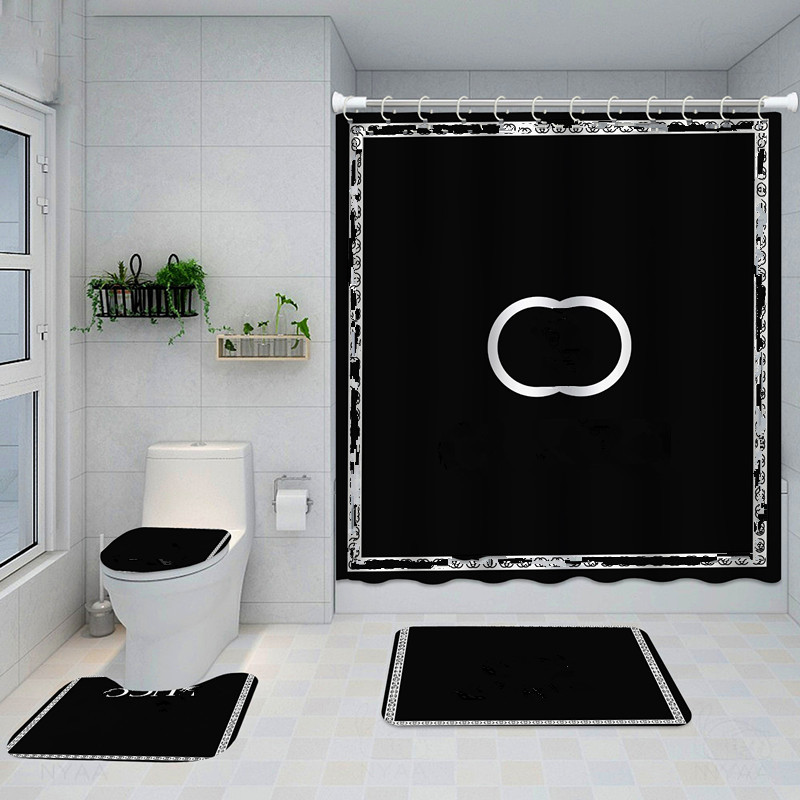 

wholesale classical design Shower Curtains waterproof Bathroom supplies multifunctional partition curtain bath door mat