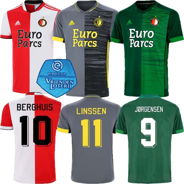 

21 22 Feyenoord V.PERSIE soccer jersey HOME away green 2021 2022 special edition Full Support JORGENSEN BERGHUIS NARSINGH BOZENIK KOKCU TOOR, Black;red
