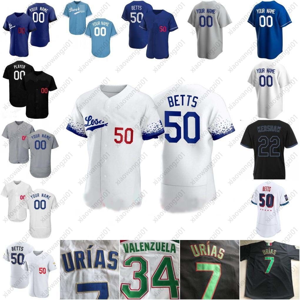 

City Gold Baseball Mookie Betts Jersey Julio Urias Joe Kelly Cody Bellinger Clayton Kershaw Trea Justin Turner Max Muncy Scherzer Walker Buehler Valenzuela, 10