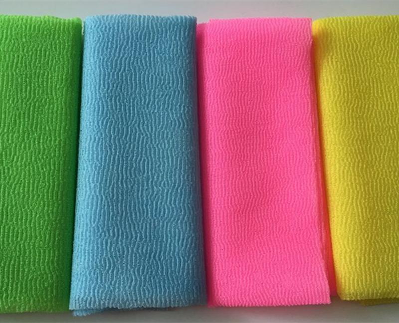 

Bathroom supplies Salux nylon Japanese brush exfoliating beauty skin bath shower cloth towel back scrub 4 colors