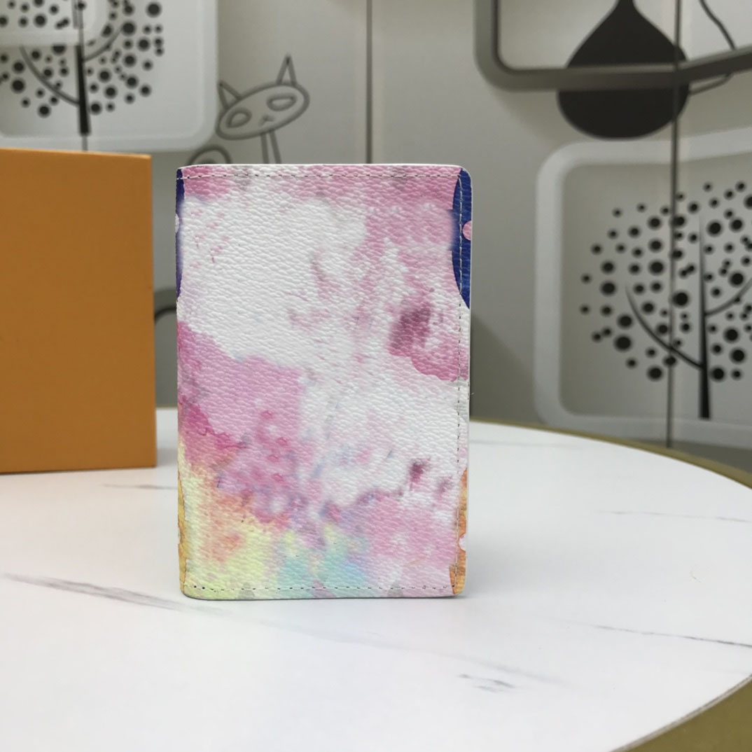 

luxury Designer OriginaL purse quality ID Card Holder Genuine Leather France style Y Womens men Purses Mens Key Ring Credit Coin Mini Wallet Bag Charm Brown Canvas, Customize